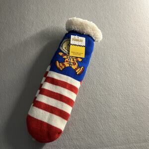 NWT Peanuts Snoopy Sherpa Lined No Slip Socks OS
